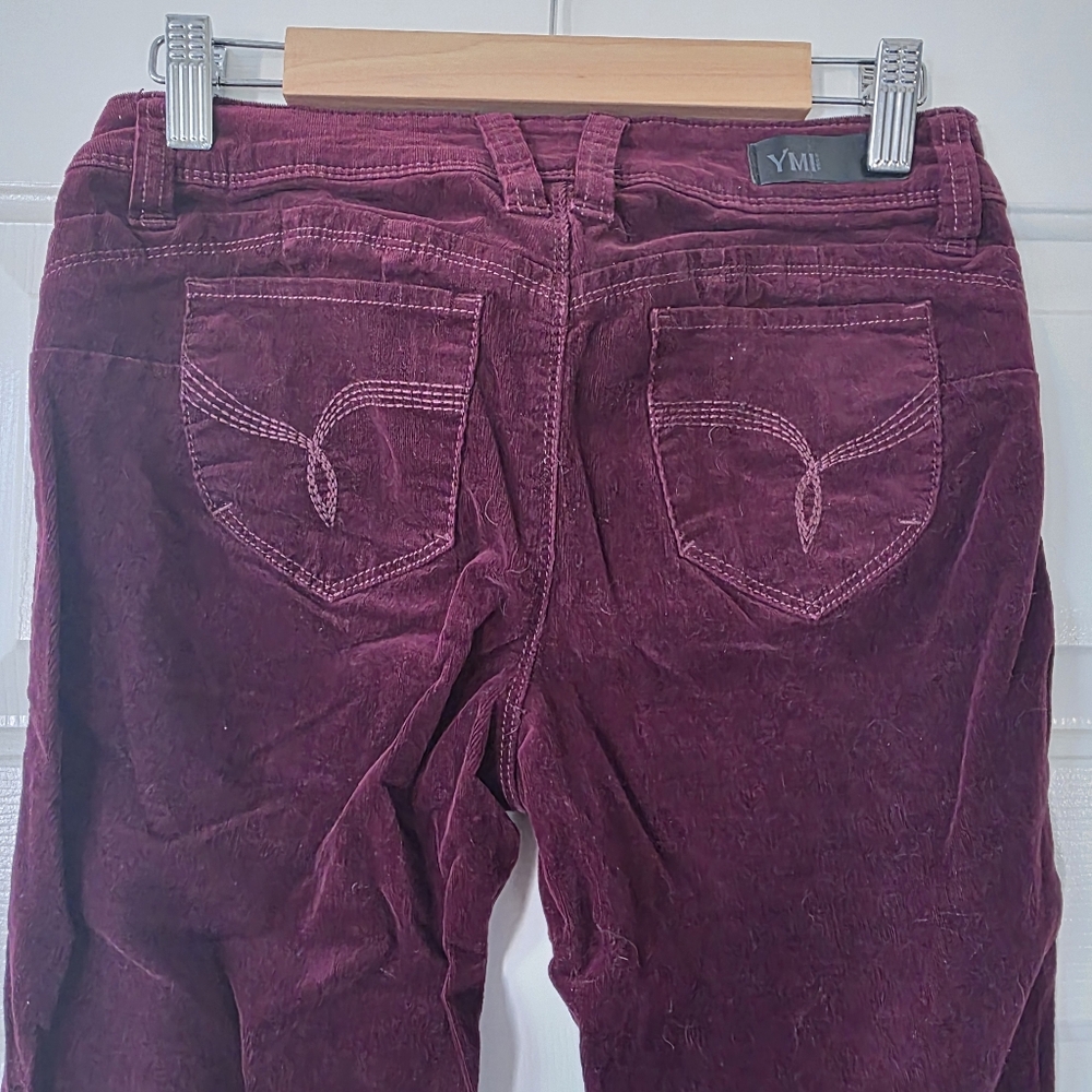 Corduroy Skinny Burgundy Pants 5 - Picture 6 of 8
